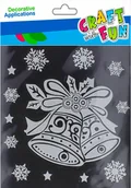 Zabawki kreatywne - Craft with Fun Naklejki na szybę Boże Narodzenie Dzwonki - miniaturka - grafika 1