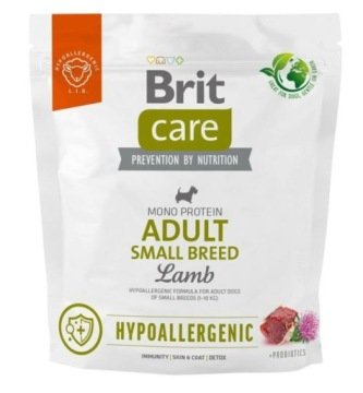 BRIT CARE Dog Hypoallergenic Adult Small Breed Lamb 1kg
