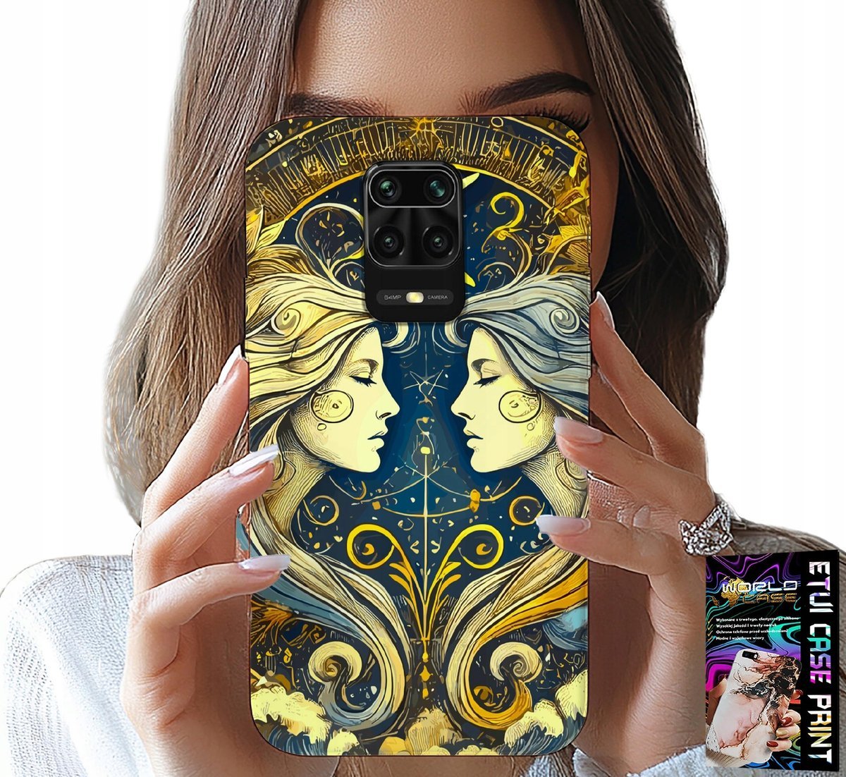 ETUI DO XIAOMI NOTE 9 PRO / 9S - ZNAK ZODIAKU, BLIŹNIĘTA ASTRONOMIA CASE