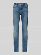 Spodnie męskie - Jeansy o kroju skinny fit z wpuszczanymi kieszeniami - miniaturka - grafika 1