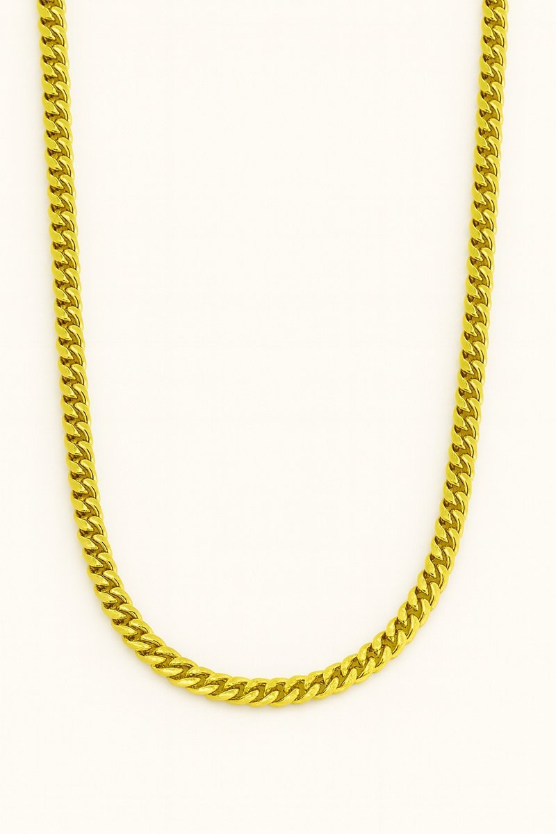 MĘSKI ZŁOTY ŁAŃCUCH PANCERKA SPLOT KUBAŃSKI CUBAN LINK 50CM 2.3MM 14KT 585