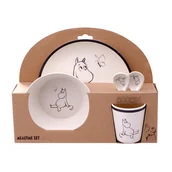 Zestawy naczyń dla dzieci - Zestaw Naczyń Dziecięcych z Melaminy, 5 el., Muminki - miniaturka - grafika 1