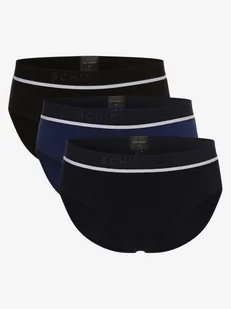 Schiesser Slipy pakowane po 3 szt. Mężczyźni Bawełna niebieski|czarny jednolity, 4 - Majtki damskie - miniaturka - grafika 1