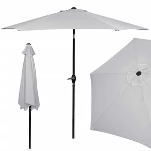 Springos Parasol ogrodowy 260 cm składany na balkon duży szary GU0022 - Parasole ogrodowe - miniaturka - grafika 1