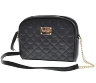 Torebki damskie - Monnari torebka damska listonoszka czarna pikowana - miniaturka - grafika 1