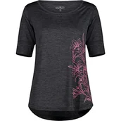 Koszulki i topy damskie - CMP - Koszulka damska, Antracyt Mel.-Pink Fluo, 40 - miniaturka - grafika 1