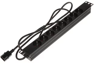 Listwa zasilająca 8 gniazd PD-8/R/IEC-N wtyk UPS - Listwy zasilające - miniaturka - grafika 1