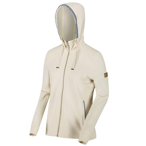 Regatta Damska bluza z kapturem Ramana Coolweave bawełniany polar, lekka wanilia, 8