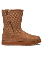 Botki damskie - Skechers Botki Morning Walks 167675/CSNT Brązowy - miniaturka - grafika 1