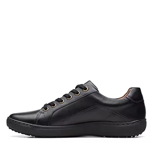 Clarks Damskie sneakersy Nalle Lace, czarny, 39.5 EU - Sneakersy damskie - miniaturka - grafika 1