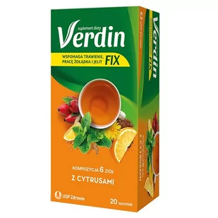 Verdin FIX z Cytrusami x20 saszetek - Zioła - miniaturka - grafika 1