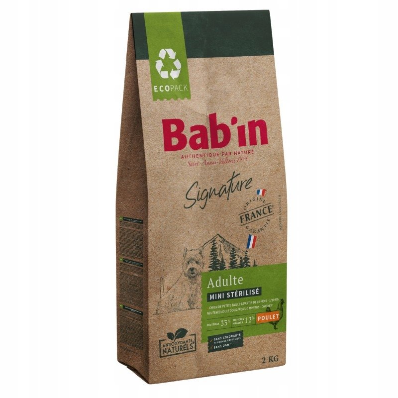 Bab'in Signature Mini Sterilized dla psów małych ras 6kg / Bab'in