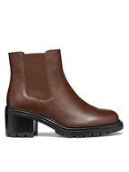 Botki damskie - Geox Sztyblety D Damiana D16QCE 043NH C6006 Brązowy - miniaturka - grafika 1