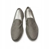 Mokasyny męskie - Mokasyny męskie zamszowe Old Money 43 - miniaturka - grafika 1