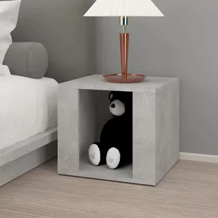 Lumarko Szafka nocna, szarość betonu, 41x40x36 cm - Szafki nocne - miniaturka - grafika 4