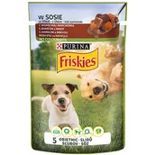 Mokra karma dla kotów - Purina Karma dla psów FRISKIES Vitafit, jagnięcina i marchew w sosie, 100 g - miniaturka - grafika 1