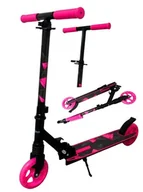 Hulajnogi - Duża Hulajnoga H10 RÓŻOWO-CZARNA Składana R-Sport koła 145 mm do 100 kg - miniaturka - grafika 1
