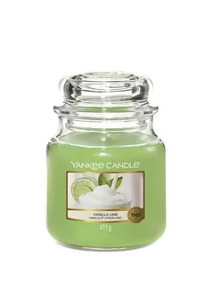 Świece - Yankee Candle Średnia świeca zapachowa - Vanilla Lime - 411 g - grafika 1