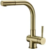 Baterie kuchenne - Blue Water Bateria z wyciąganą wylewką Lira - mosiądz antyczny Lira - mosi - miniaturka - grafika 1