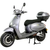 Skutery - Skuter elektryczny E-MIO Toro+ Srebrny - miniaturka - grafika 1