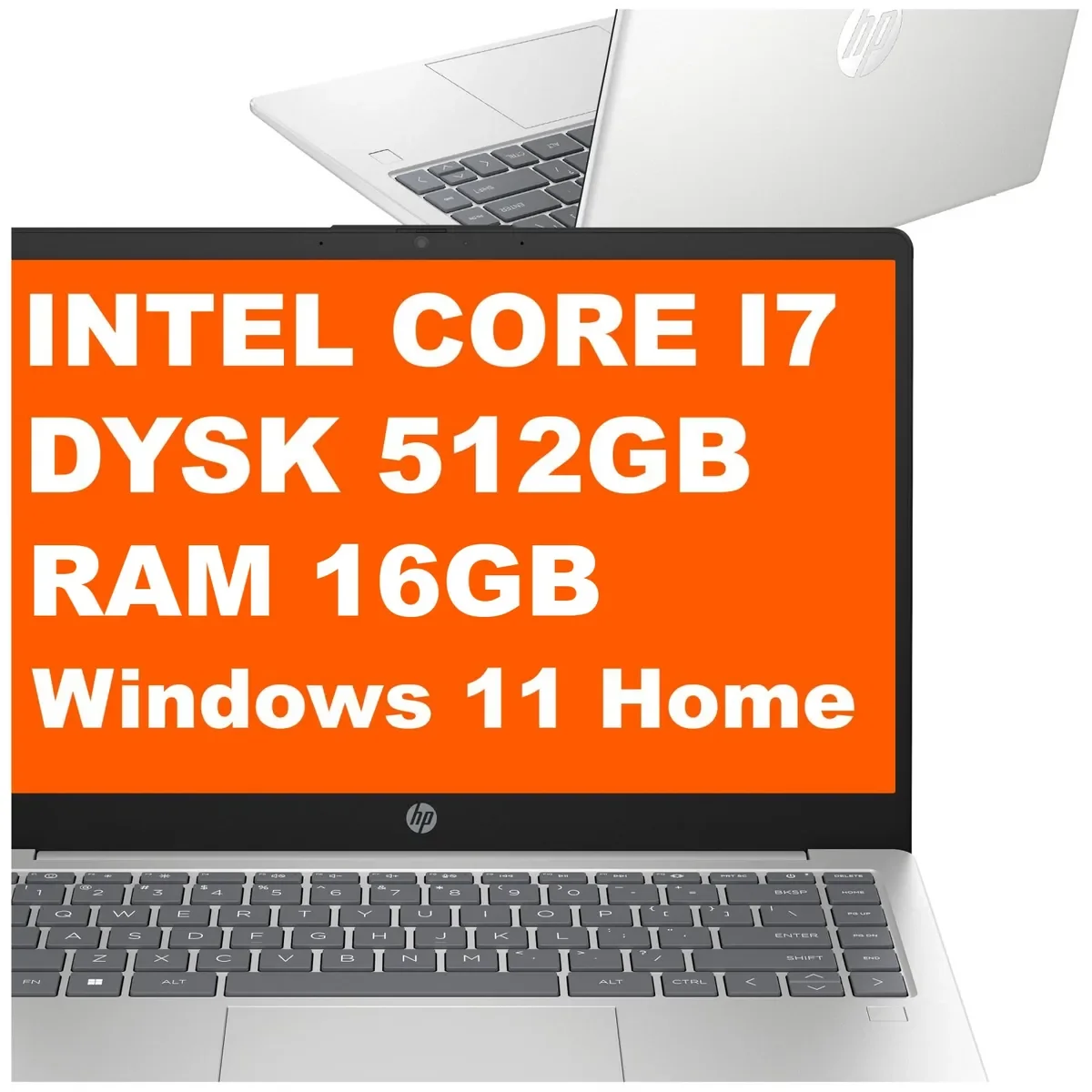 HP 14-ep0021na / C7DX4EA / Core i7 / 16GB / 512GB / Iris Xe / FullHD / Win 11 / Srebrny C7DX4EA_16GB_512GB_W11