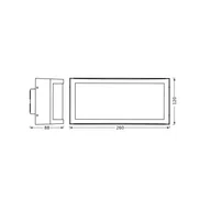 Lampy ogrodowe - OSRAM Kinkiet zewnętrzny ENDURA CLASSIC CUADRA, możliwość ściemniania, aluminiowy / szary / cynkowy, aluminium, nowoczesny - miniaturka - grafika 1