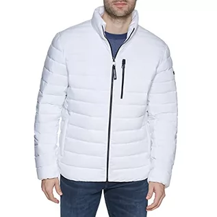 Kurtki męskie - Calvin Klein Kurtka męska Packable Down Jacket, biały, XL - grafika 1