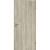 Drzwi wewnętrzne - Skrzydło drzwiowe 70P pełne gładkie dąb skandynawski lakierowane 2 zawiasy prawe - miniaturka - grafika 1