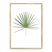 Plakaty - Dekoria Dekoria Plakat Tropical Leaf Green 70 x 100 cm Ramka Złota 223H-000-14 - miniaturka - grafika 1