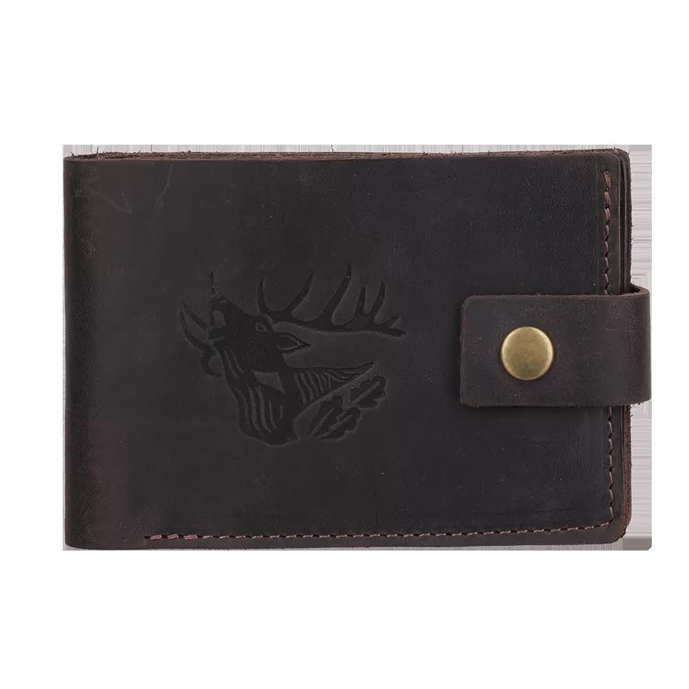 Portfel JAGER 2WOLFS - Ciemny brązowy