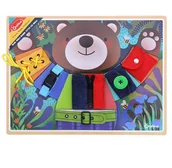 Zabawki interaktywne dla dzieci - Askato Tablica nowych umiejętności Miś - - miniaturka - grafika 1