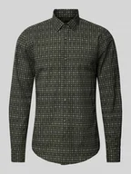 Koszule męskie - Koszula biznesowa o kroju slim fit z kołnierzykiem typu cutaway model ‘Pit’ - miniaturka - grafika 1