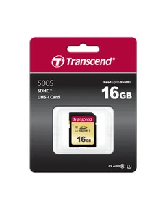 Transcend karta pamięci SDHC 16GB Class 10 95MB/s - Karty pamięci - miniaturka - grafika 1