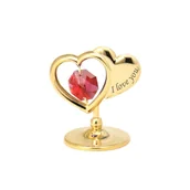 Figurki dekoracyjne - Crystocraft, Miniaturka-Figurka Dwa Serca - miniaturka - grafika 1