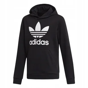Bluza Dziecięca adidas DV2870 Trefoil Czarna 176 - Bluzy dla dziewczynek - miniaturka - grafika 1