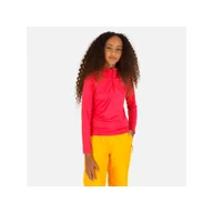 Pozostała odzież narciarska - Bluzka narciarska dla dzieci Rossignol GIRL 1/2 ZIP Warm Stretch termo różowa - miniaturka - grafika 1
