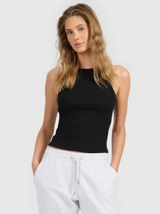 4F Top slim z prążkowanej dzianiny damski - czarny XS - Koszulki i topy damskie 4F Top slim z prążkowanej dzianiny damski - czarny XS - Koszulki i topy damskie - miniaturka - grafika 1