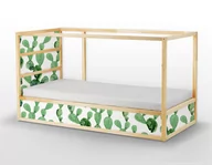 Naklejki na drzwi i meble - Naklejki Ikea Kura Bed  Kaktus z Kwiatami Opuncji - miniaturka - grafika 1