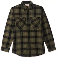 Koszule męskie - Wrangler Męska koszula z długim rękawem Plaid Fleece Shirt Jacket Button-Down - miniaturka - grafika 1
