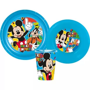 Zestaw Obiadowy Talerz Miska Kubek Bez Bpa Disney - Zestawy naczyń dla dzieci - miniaturka - grafika 1