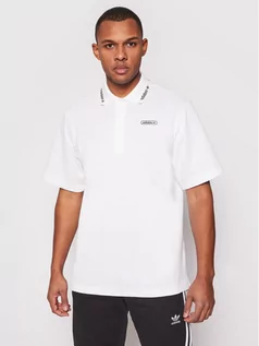 Koszulki męskie - Adidas Polo Summer GN3835 Biały Regular Fit - grafika 1
