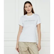 Koszulki i topy damskie - Karl Lagerfeld T-shirt LOGO Regular Fit - miniaturka - grafika 1