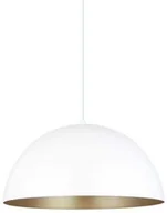 Lampy sufitowe - Vela D40 lampa wisząca 1-punktowa biała/złota A8001XL-WH - miniaturka - grafika 1