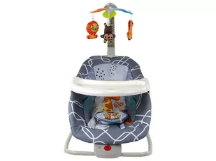 Leżaczek Bujaczek 2w1 Dziecięcy Fotelik Stoliczek Dźwięki Wibracje Żyrafa - Leżaczki i huśtawki - miniaturka - grafika 4