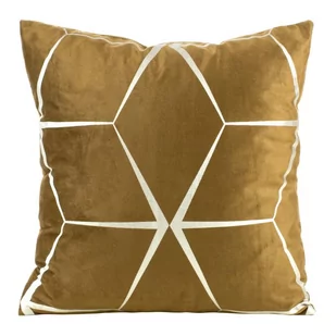 Poszewka 45 x 45 Eurofirany Velvet Blink28 Miodowy - Poszewki na poduszki - miniaturka - grafika 1