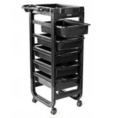 Meble fryzjerskie - Fox Broadway, wózek, czarny - miniaturka - grafika 1