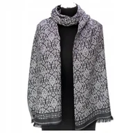 Apaszki i szaliki damskie - Szal Szalik Elegancki Orientalny Wzór Turecki Jedwab Świt Nad Bosforem - miniaturka - grafika 1