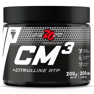 Jabłczan kreatyny + jabłczan cytrulina Trec Nutrition CM3 + Citrulline ATP 200 kapsułek (5902114042943) - Przedtreningówki - miniaturka - grafika 1