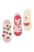 Skarpetki damskie - Skarpety Stopki Damskie VANS Fruity Fun Canoodle Chintz Rose(3 pary) VN000GMTCHN1 36,5-41 - miniaturka - grafika 1