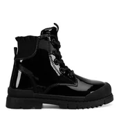 Buty dla dziewczynek - Trzewiki Nelli Blu CM231117-30 Czarny - miniaturka - grafika 1